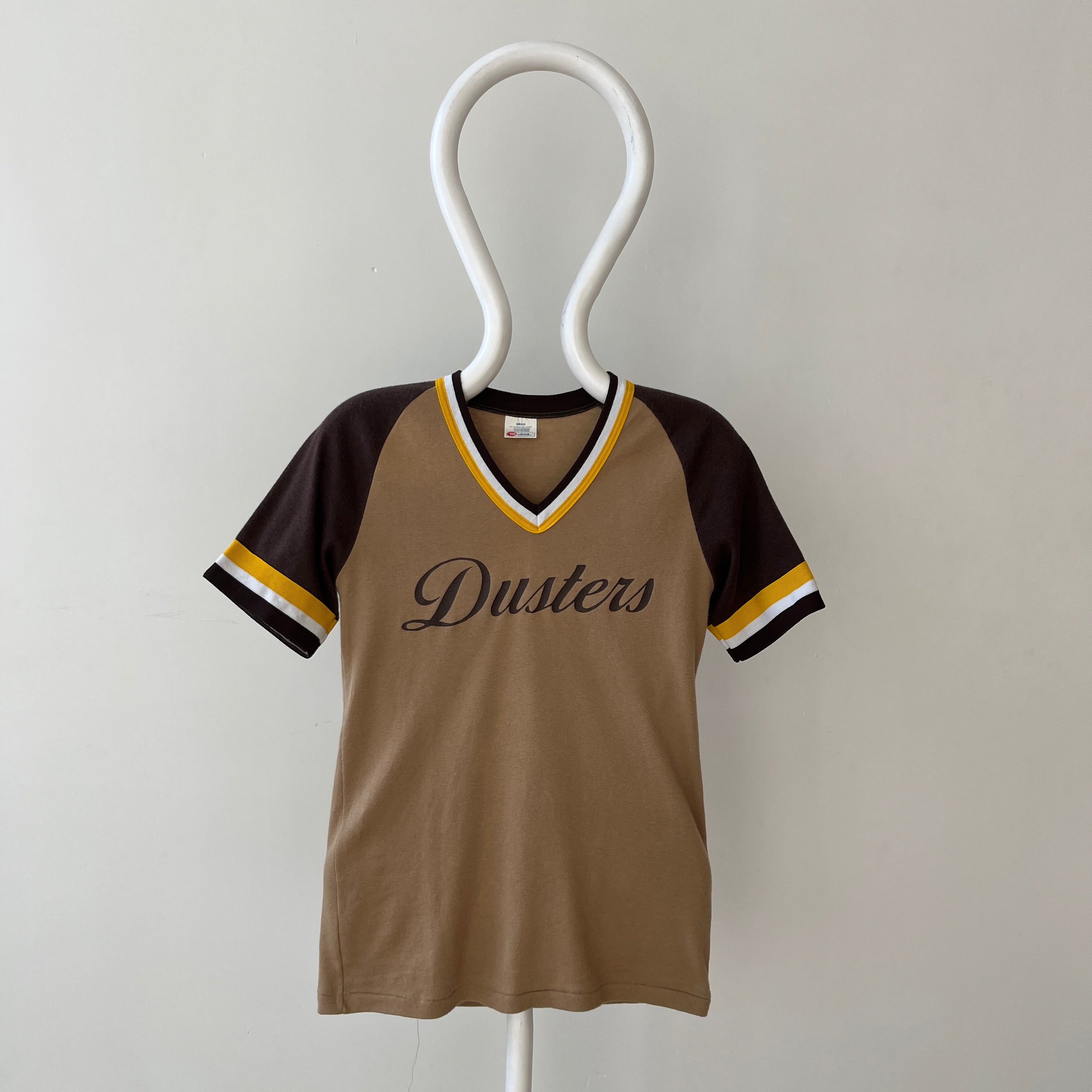 1970s Brown Dusters #3 Athletic T Shirt
