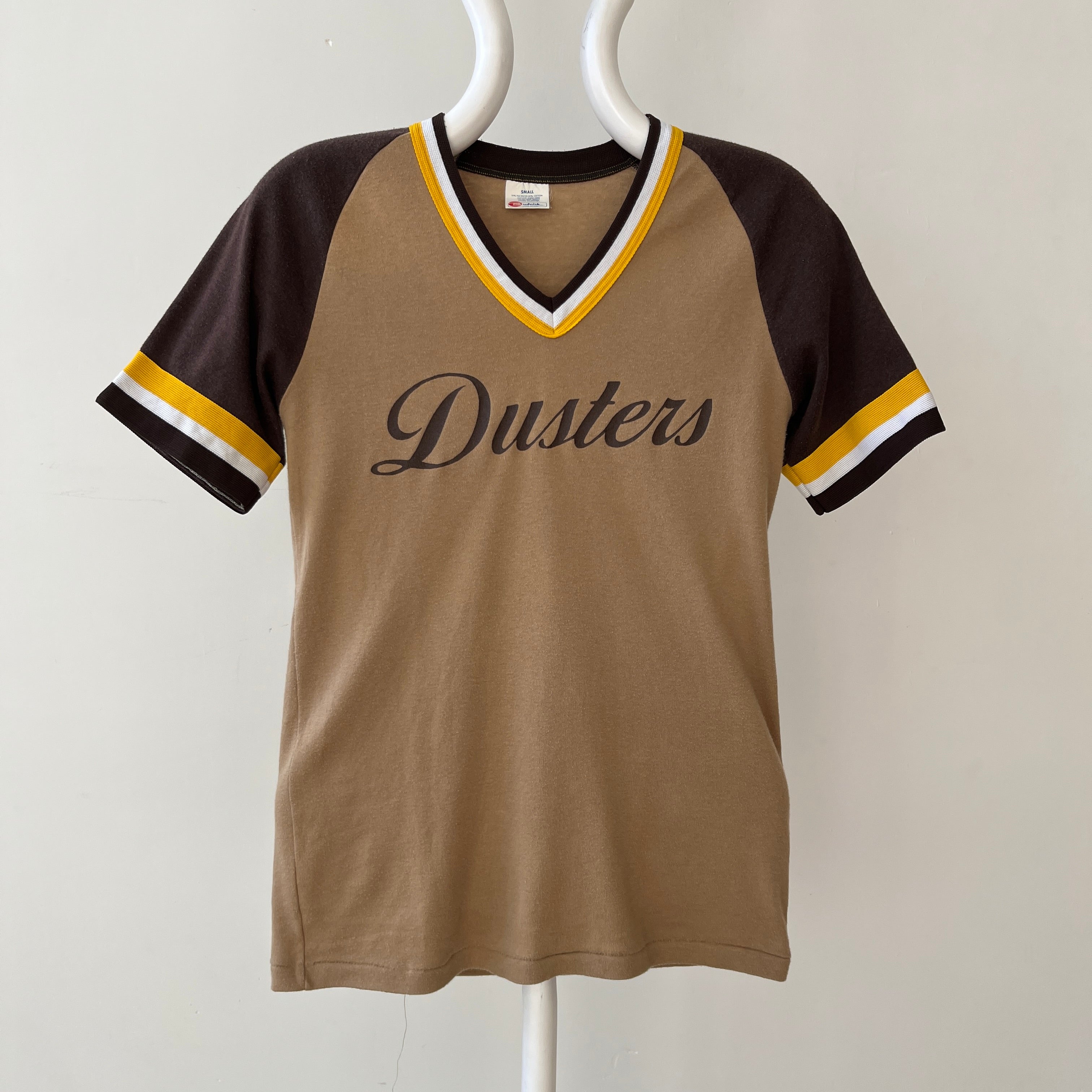 1970s Brown Dusters #3 Athletic T Shirt