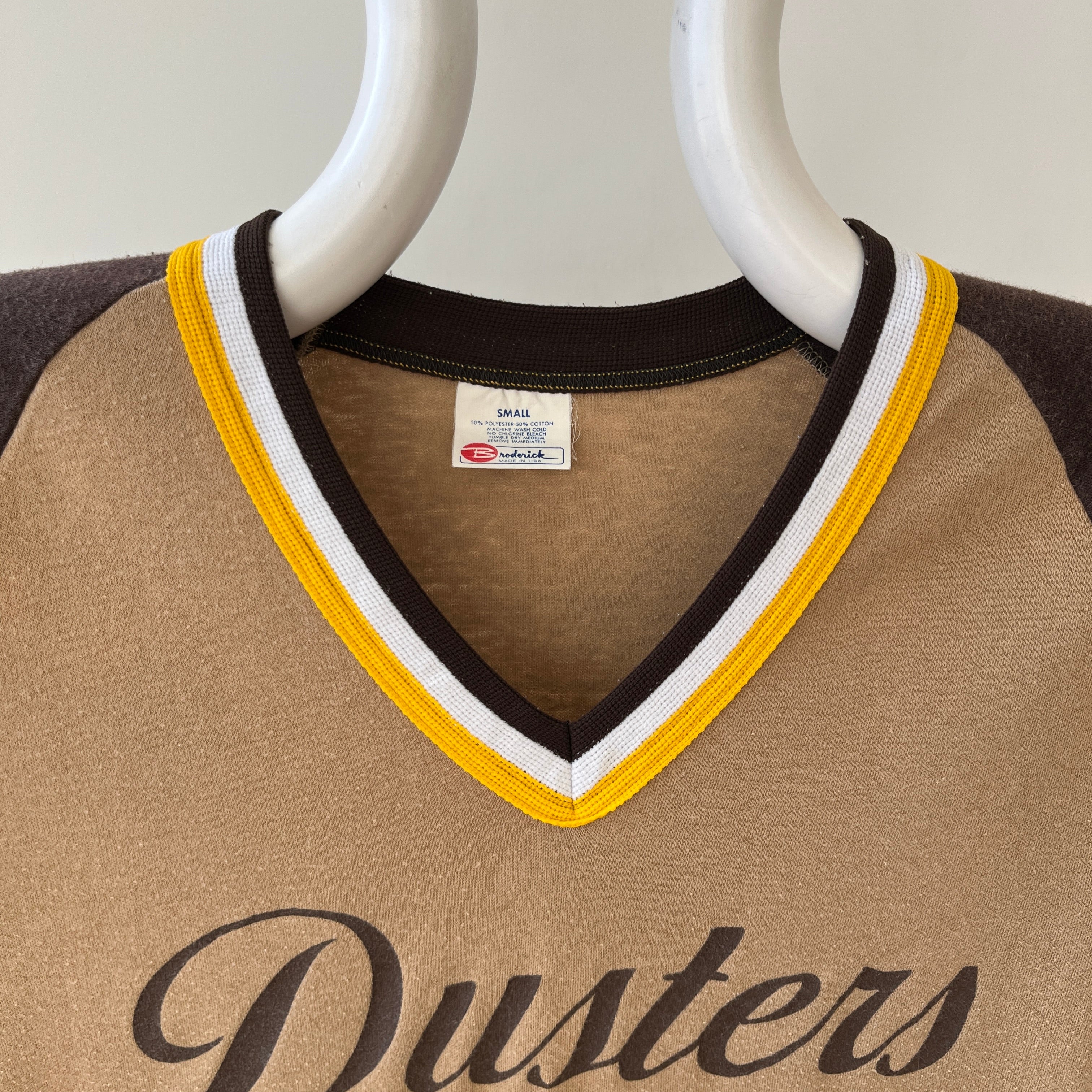 1970s Brown Dusters #3 Athletic T Shirt