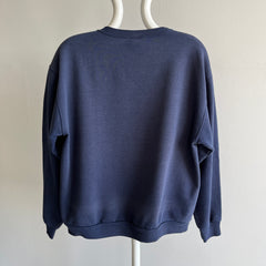 2000s Faded Single V Blank Navy Sweatshirt