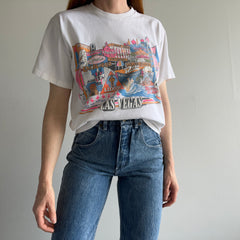 1990s Las Vegas Tourist Tee on an L.L. Bean Cotton T-Shirt - WOW