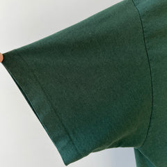 1990s Blank Forest Green Pocket T Shirt