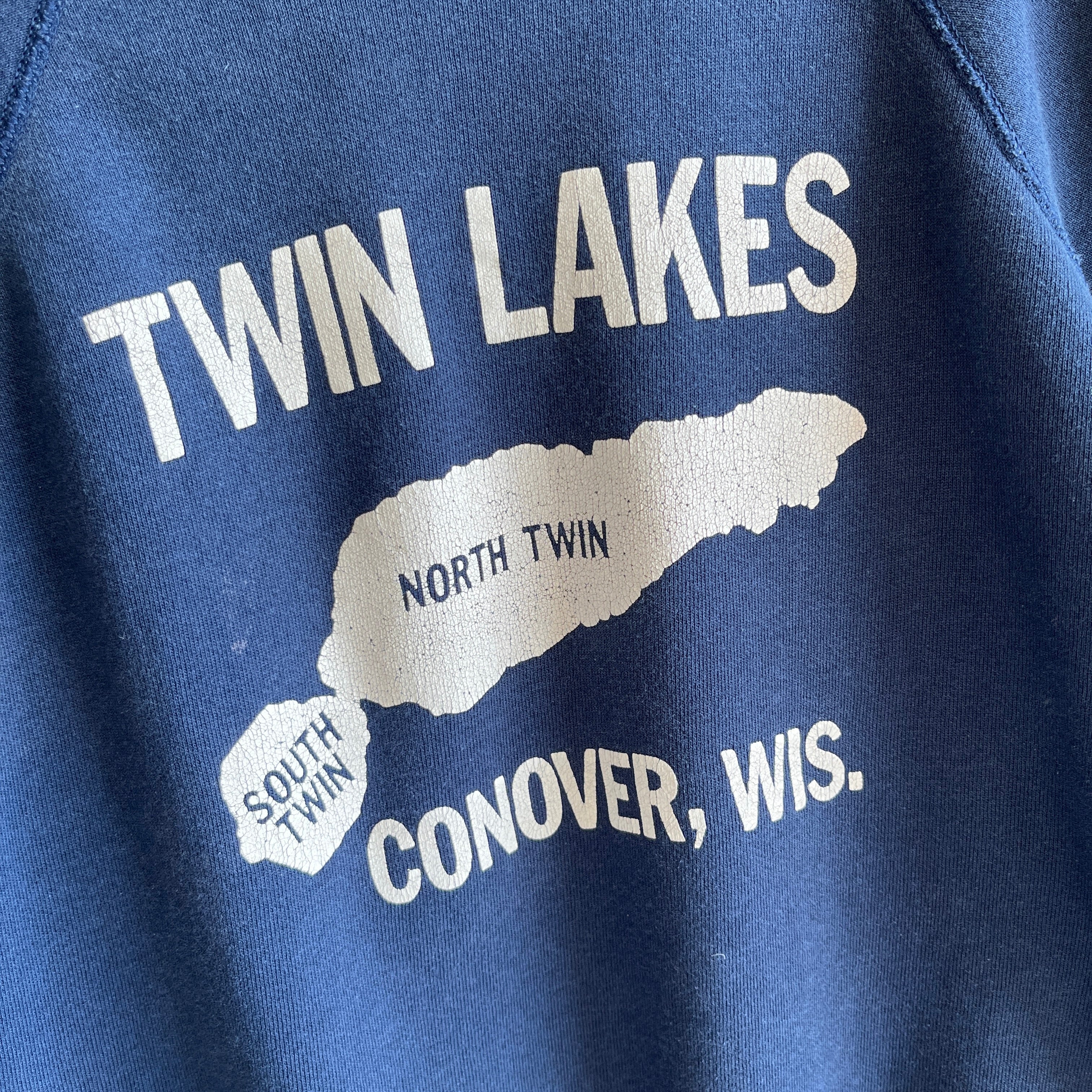 1980s (Early) Twin Lakes Conover, Wisconsin Sweatshirt