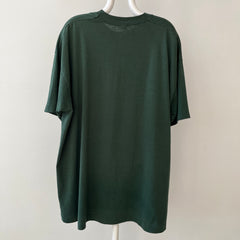 1990s Blank Forest Green Pocket T Shirt