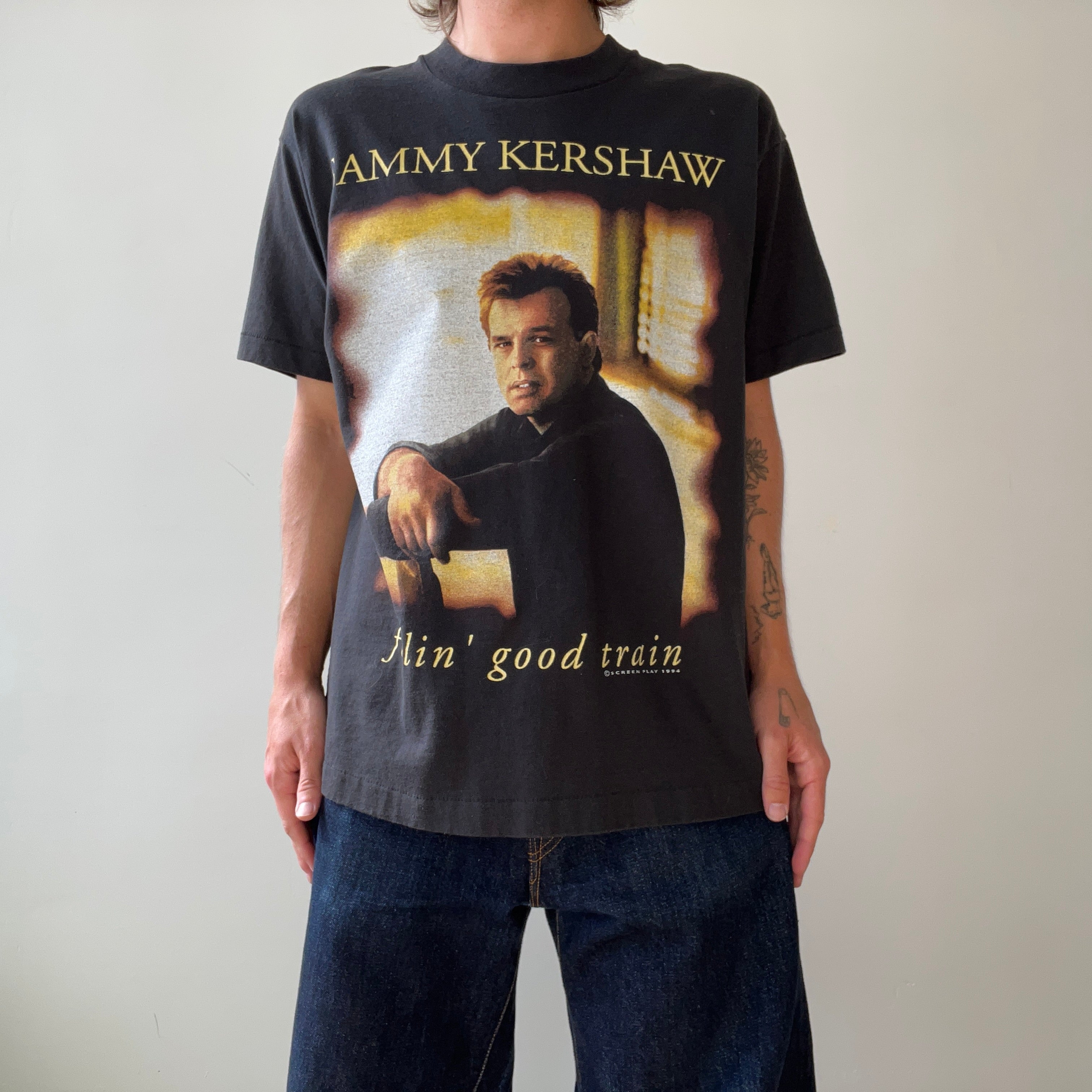 1994 Sammy Kershaw Feelin Good Train T Shirt