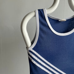 1980s Triple Stripe Fitted Tank Top - THIS