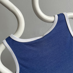 1980s Triple Stripe Fitted Tank Top - THIS