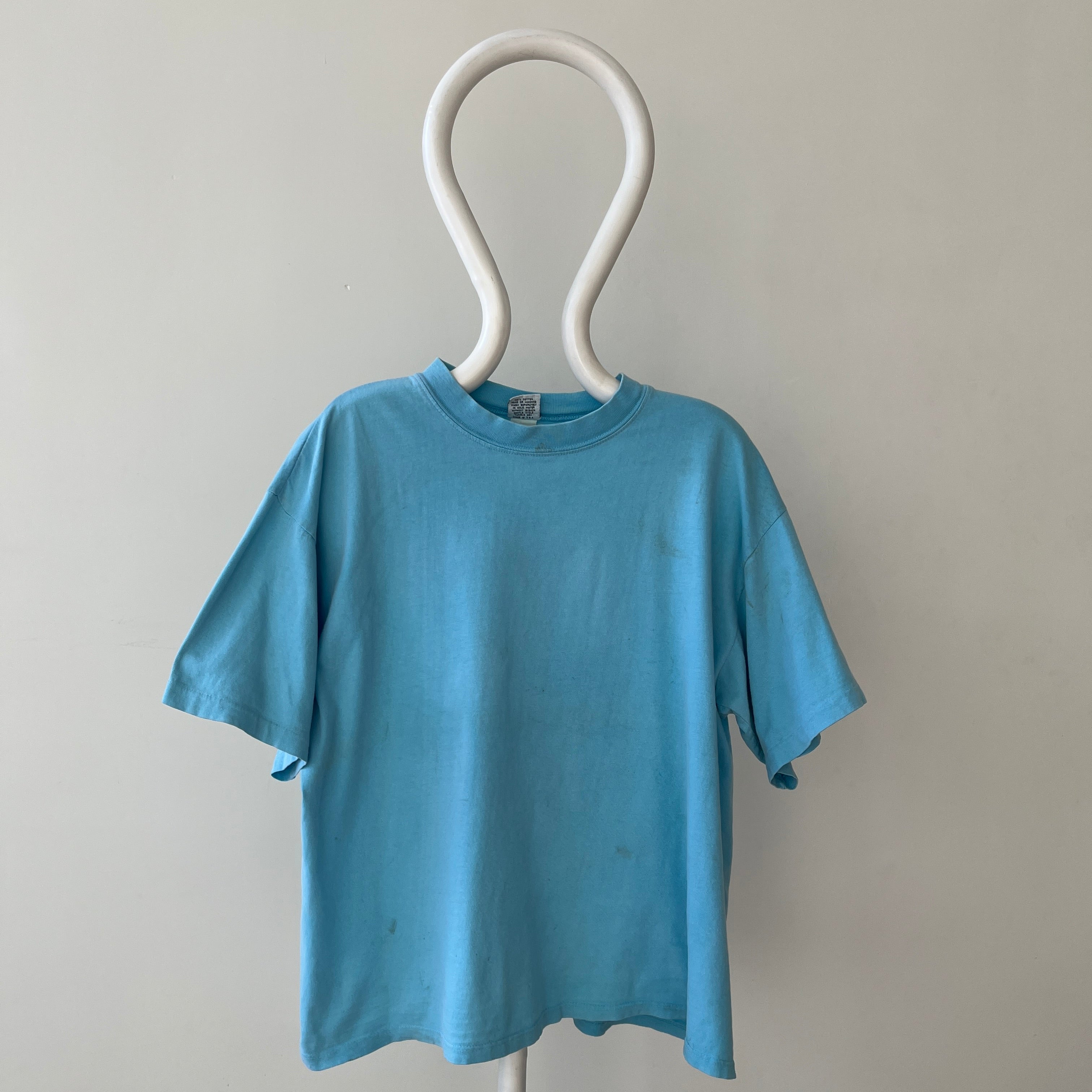 1980s/90s Light Blue Blank T Shirt