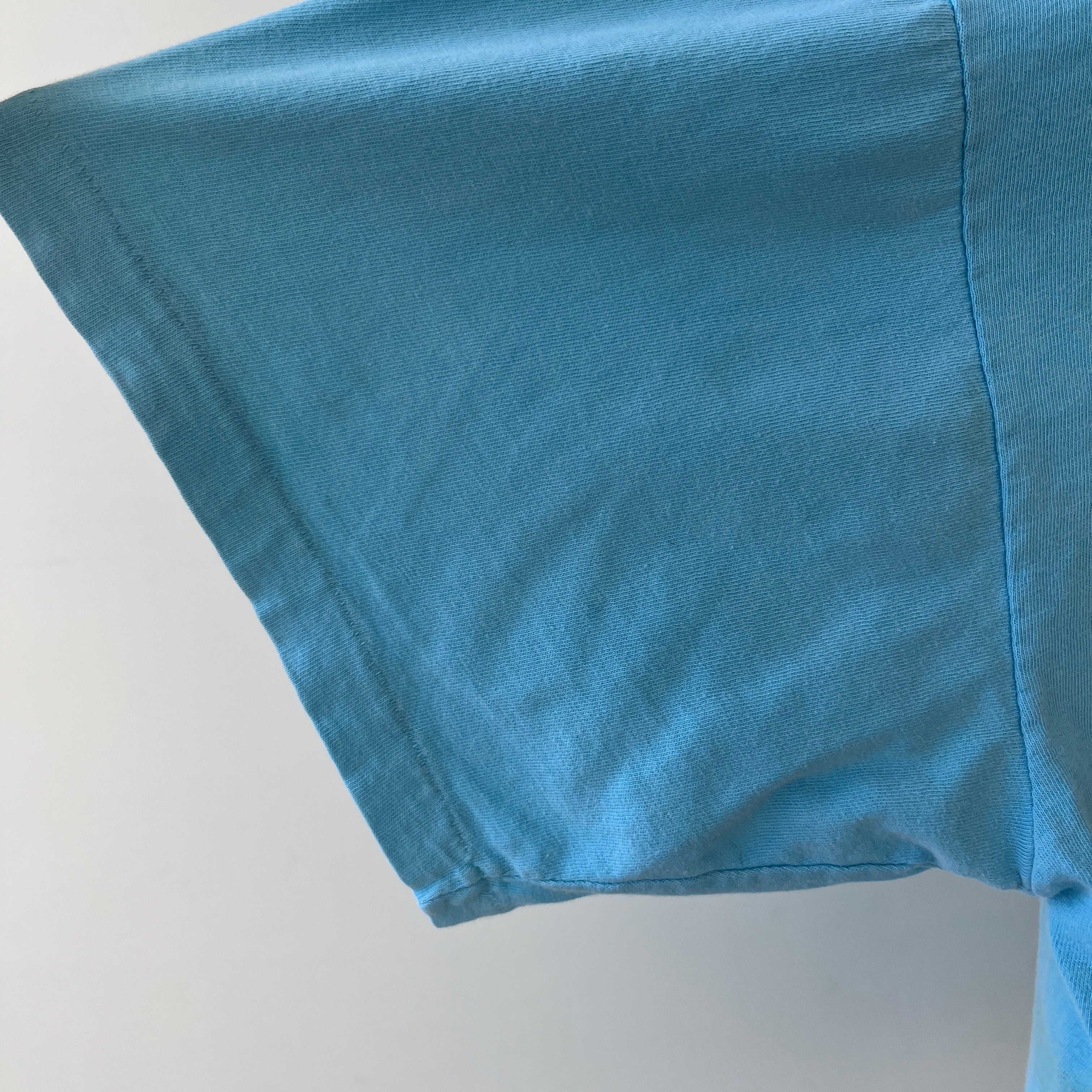 1980s/90s Light Blue Blank T Shirt