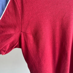 1970/80s Color Block Two Tone - Three Tone - Slouchy T-Shirt