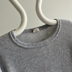 1980s Larger Gray Waffle Thermal