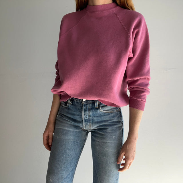 1990s Mauve Bridal Party Pink Sweatshirt by HHW