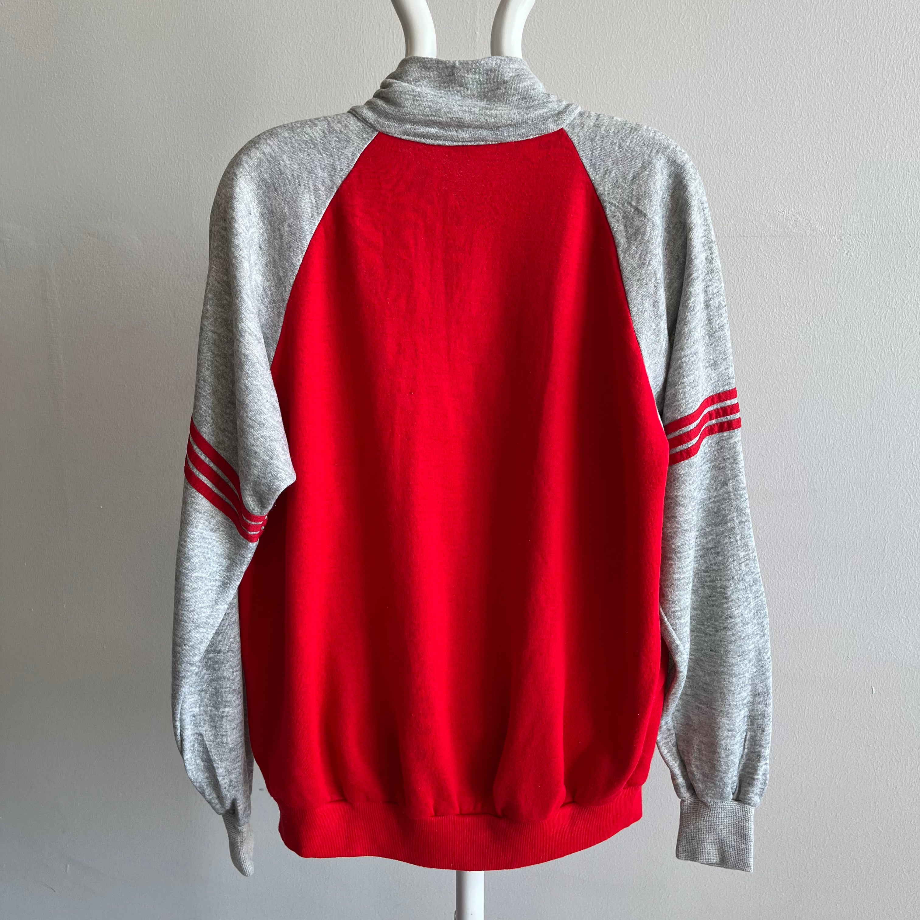 1970s Coach Steve Chainstitch Zip Up Warmup Brand Sweatshirt