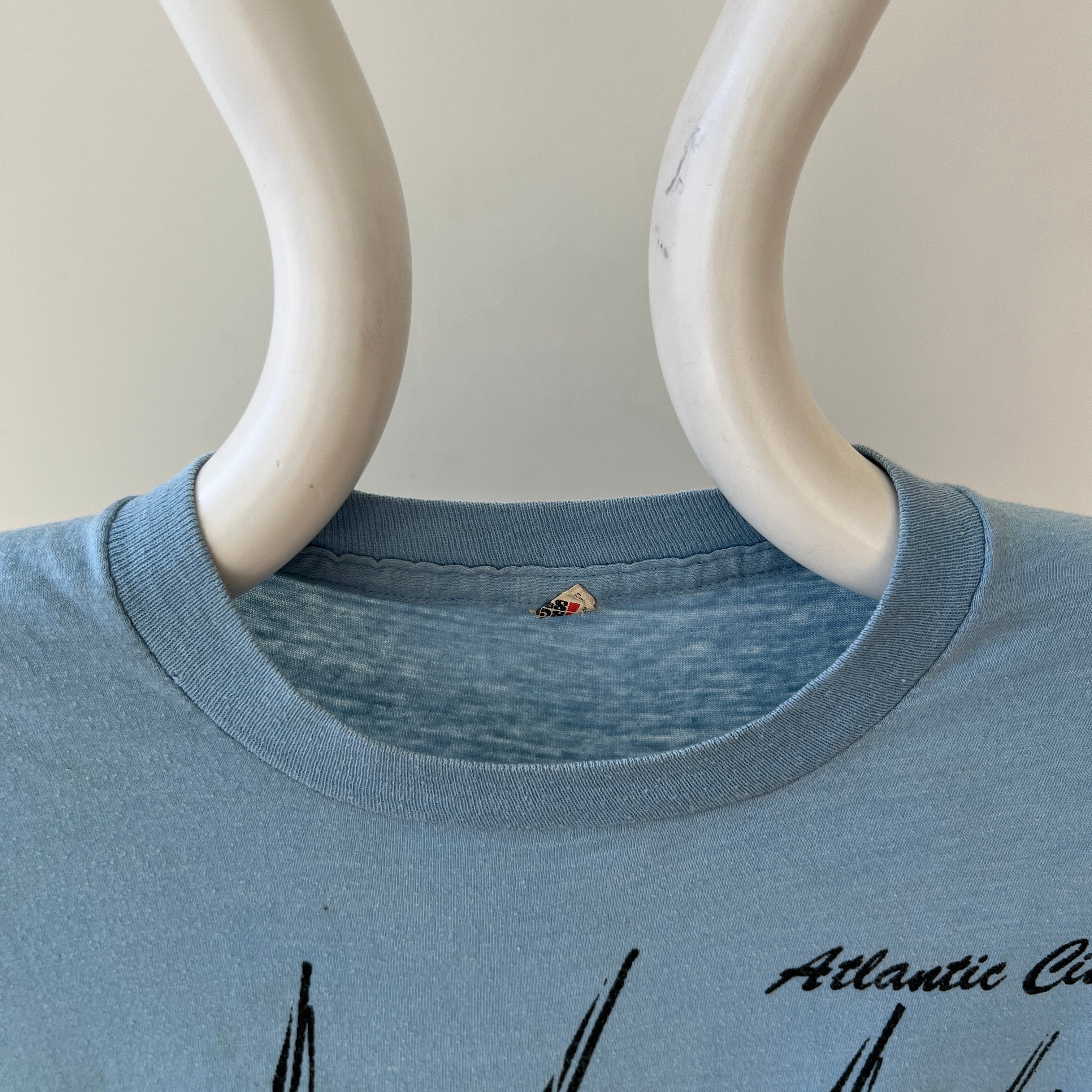 1970s/80s Baby Blue Atlantic City T Shirt