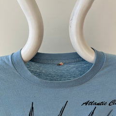 1970s/80s Baby Blue Atlantic City T Shirt