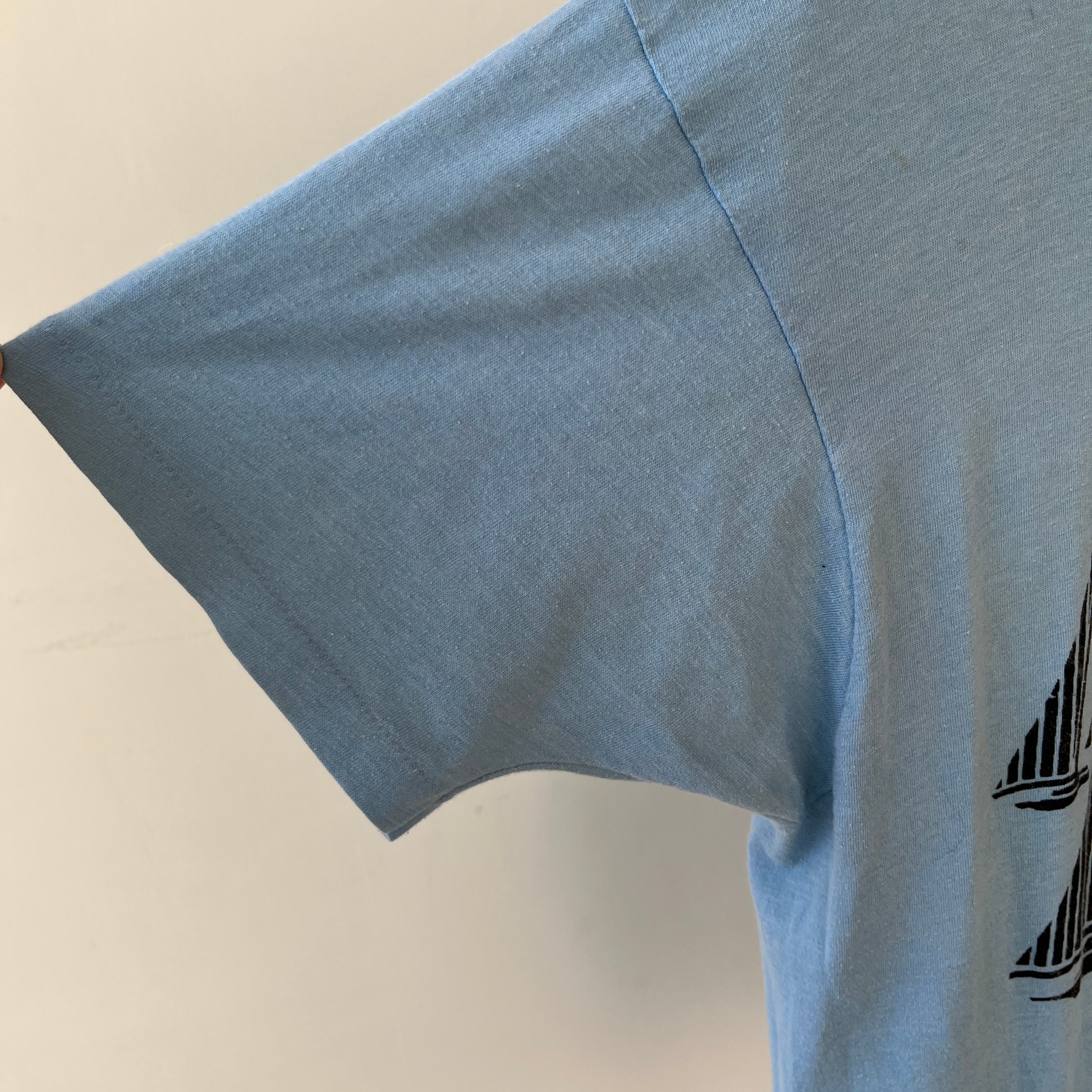 1970s/80s Baby Blue Atlantic City T Shirt