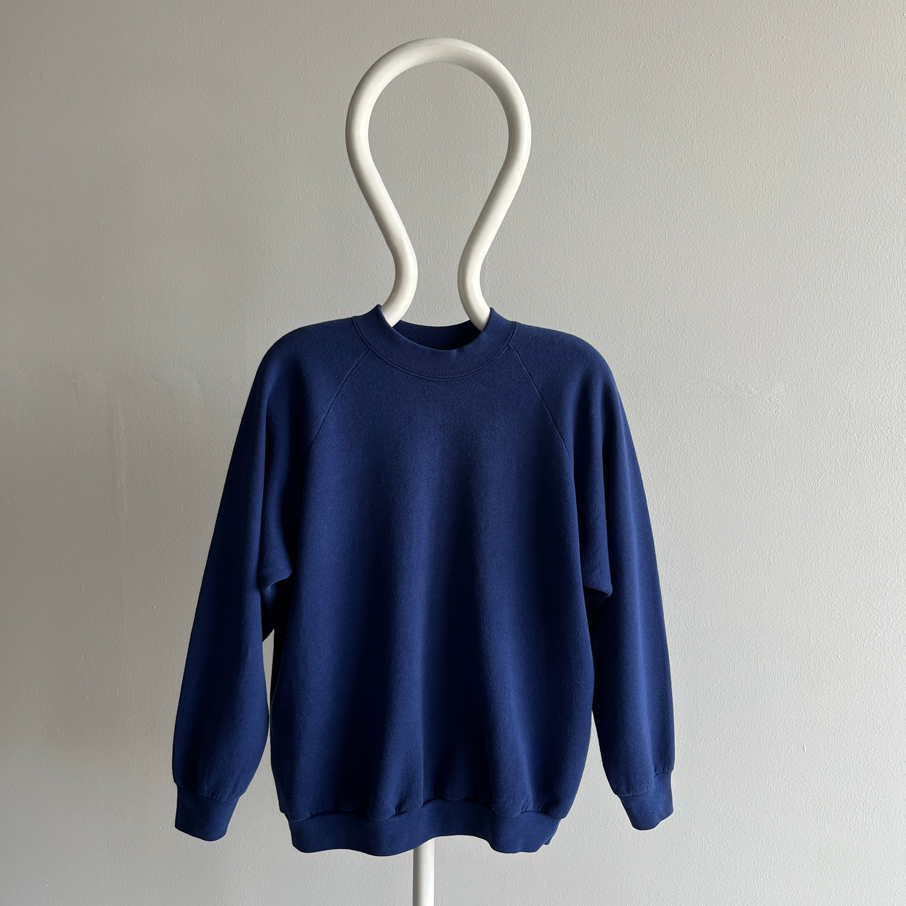 1980s Blank Navy Sweatshirt by FOTL