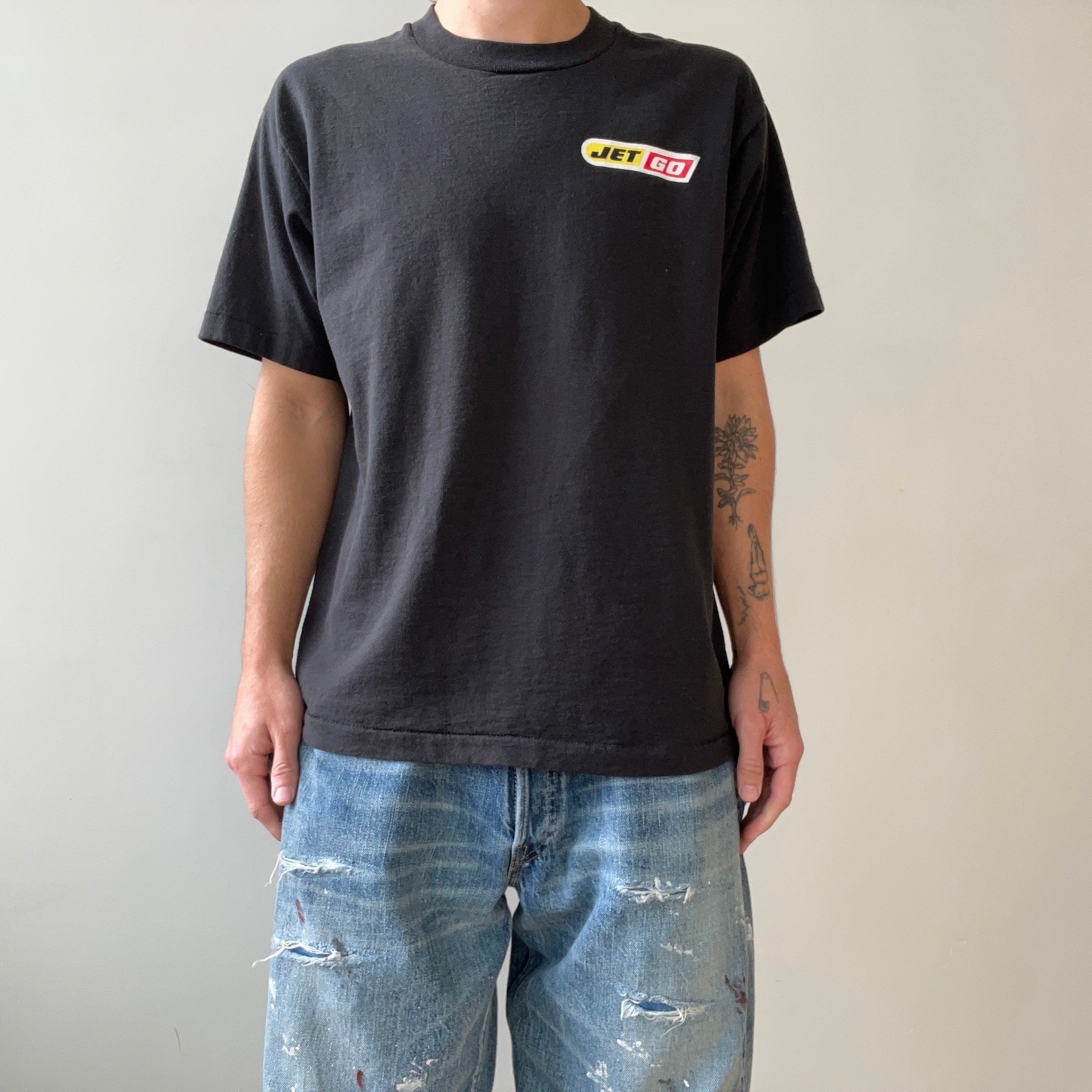 1980s Black Jet Go T Shirt