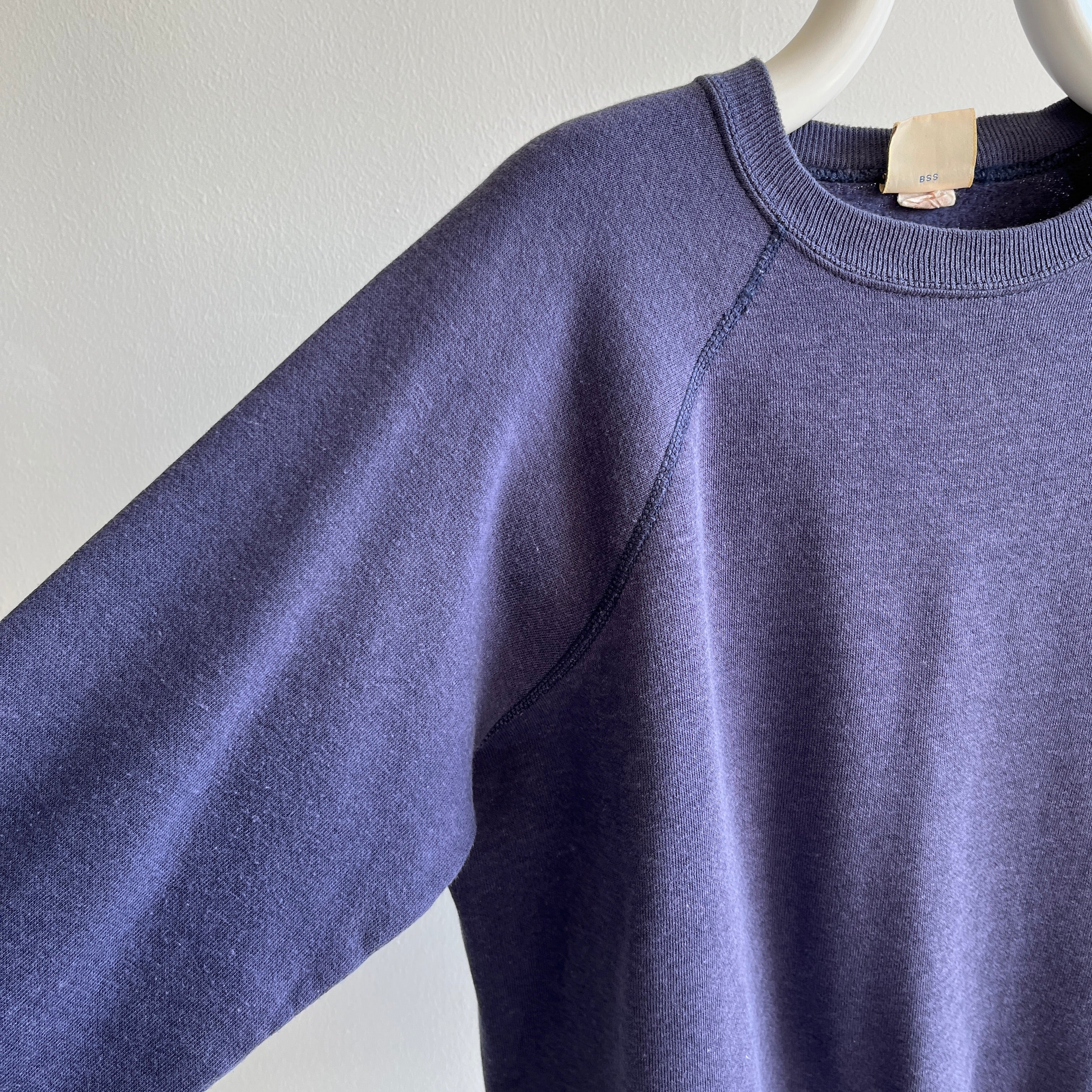 1980s - Luxury Alert - Faded Navy Sweatshirt - THIS