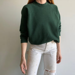 1980s FOTL Casual Wear Dark Forest Green Sweatshirt