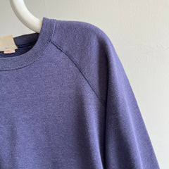 1980s - Luxury Alert - Faded Navy Sweatshirt - THIS