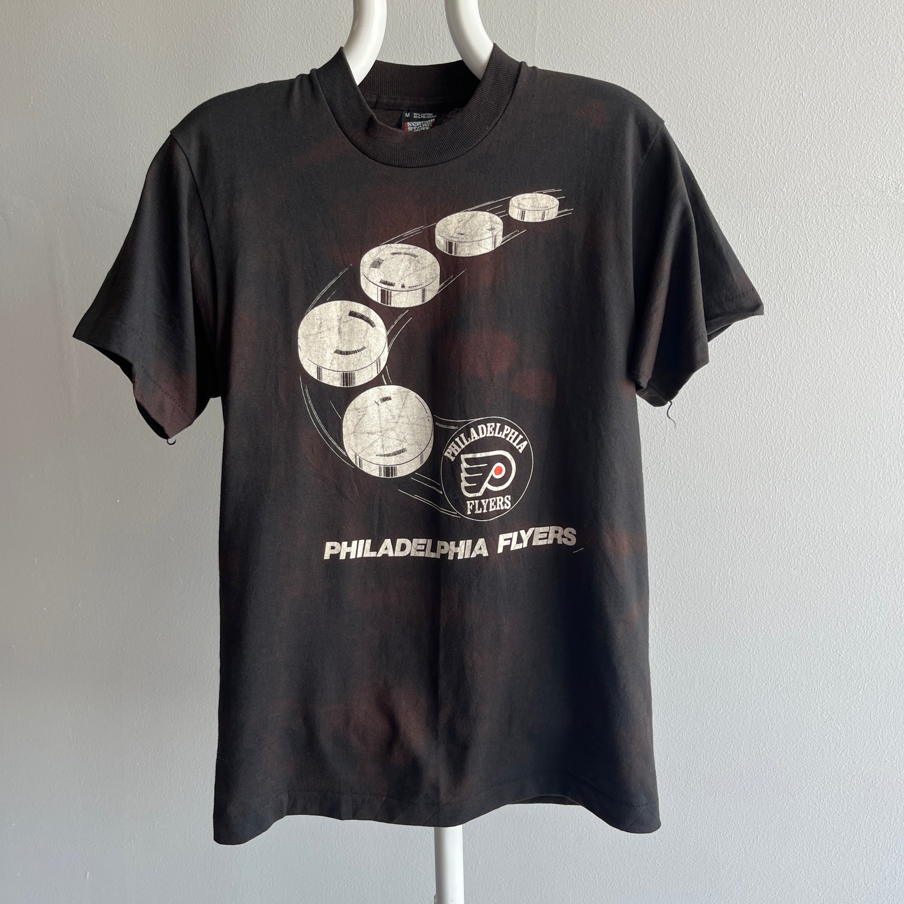 1980s Philadelphia Flyers NHL Sun Faded T-Shirt - New Old Stock