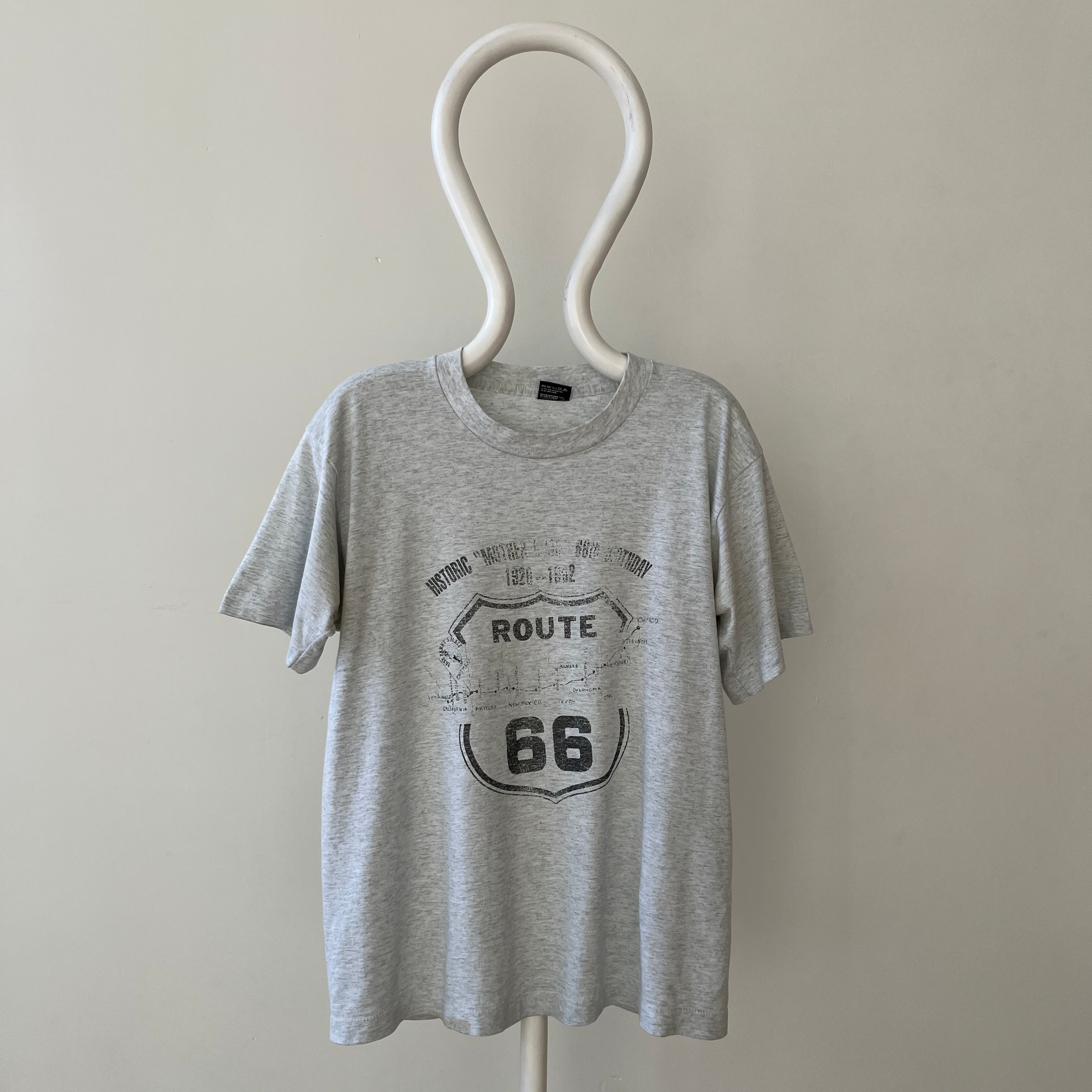 1992 Grey Route 66 T Shirt