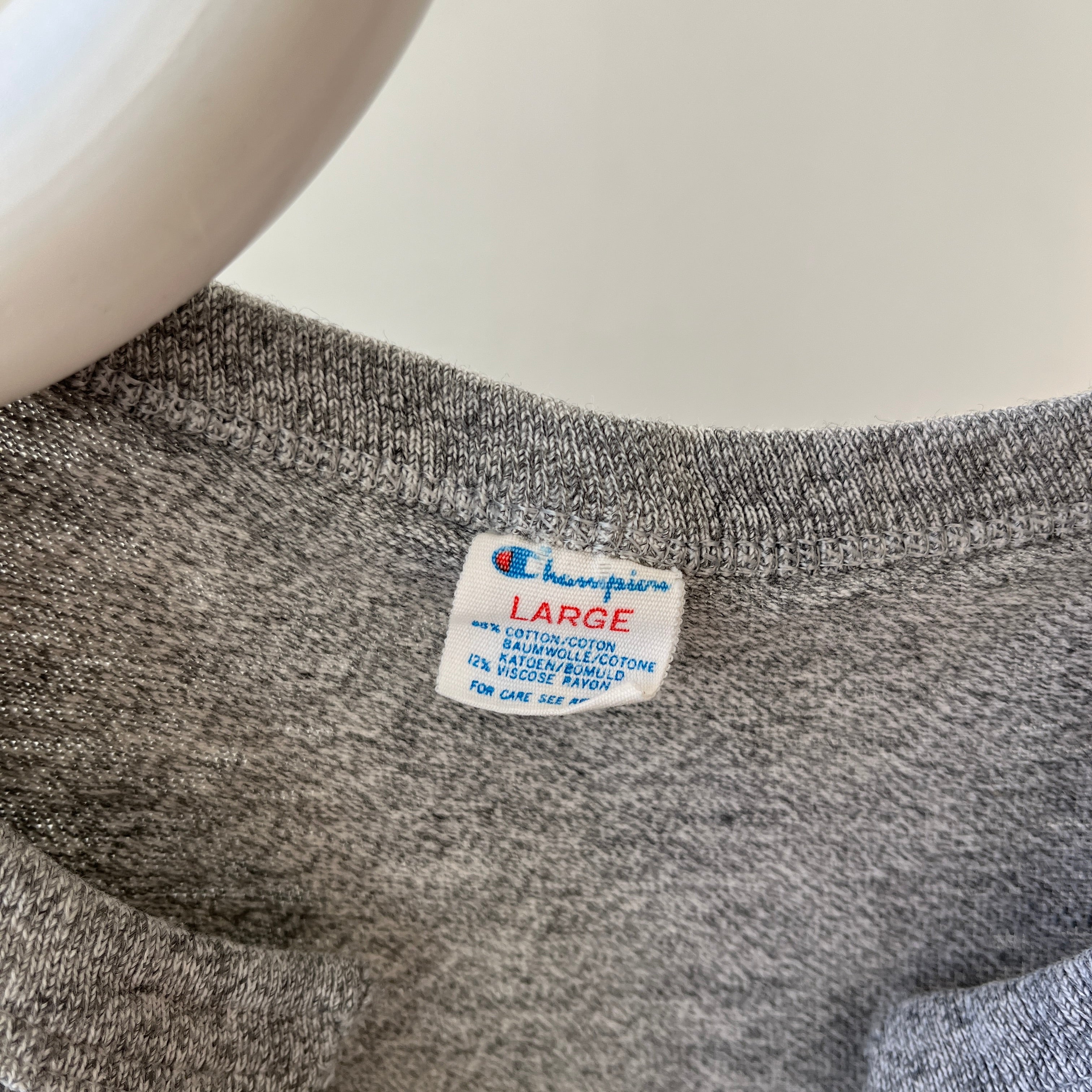 1970s/80s Grey Drake University Sleeveless T Shirt