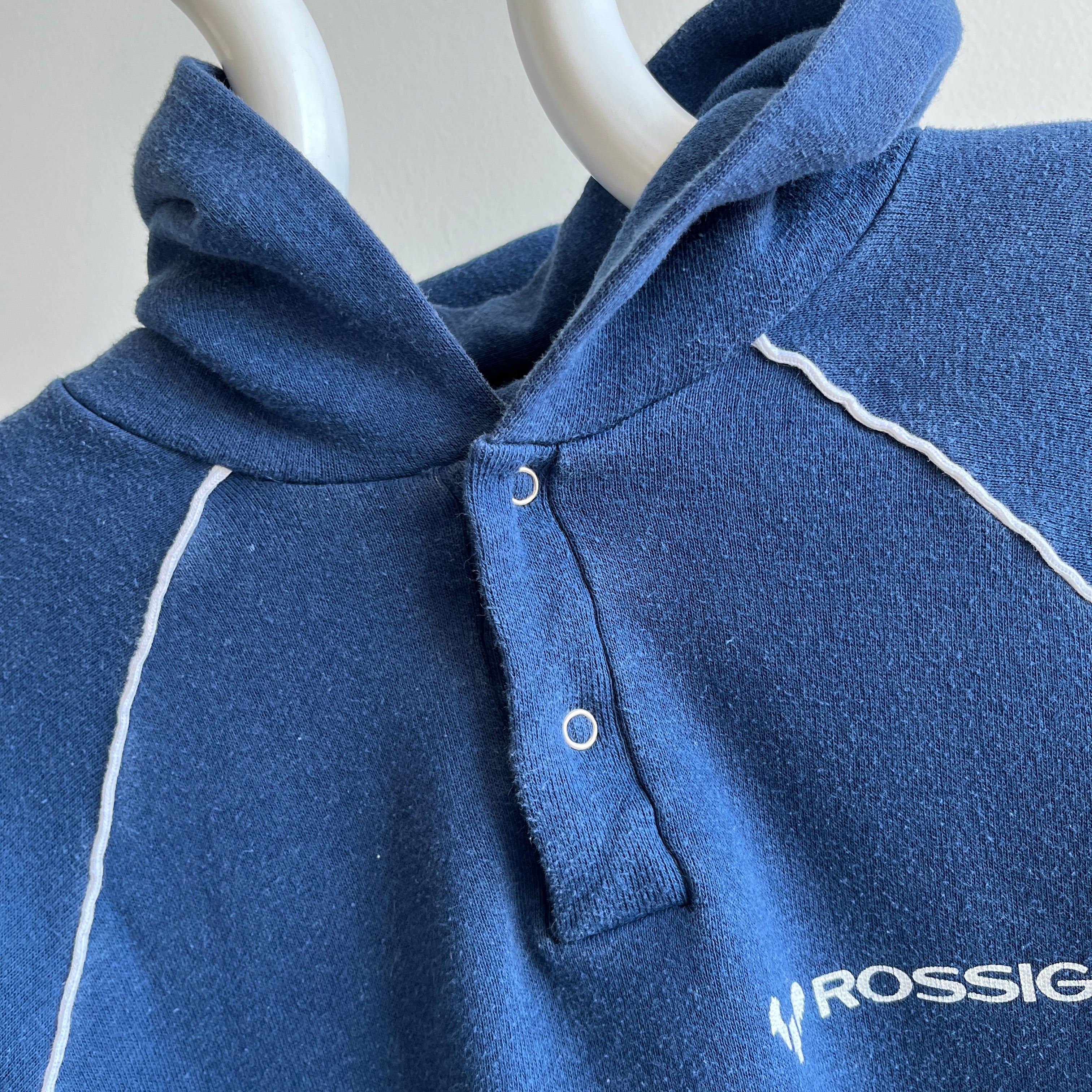 1970/80s Rossignol Ski Henley Hoodie - Oh My!