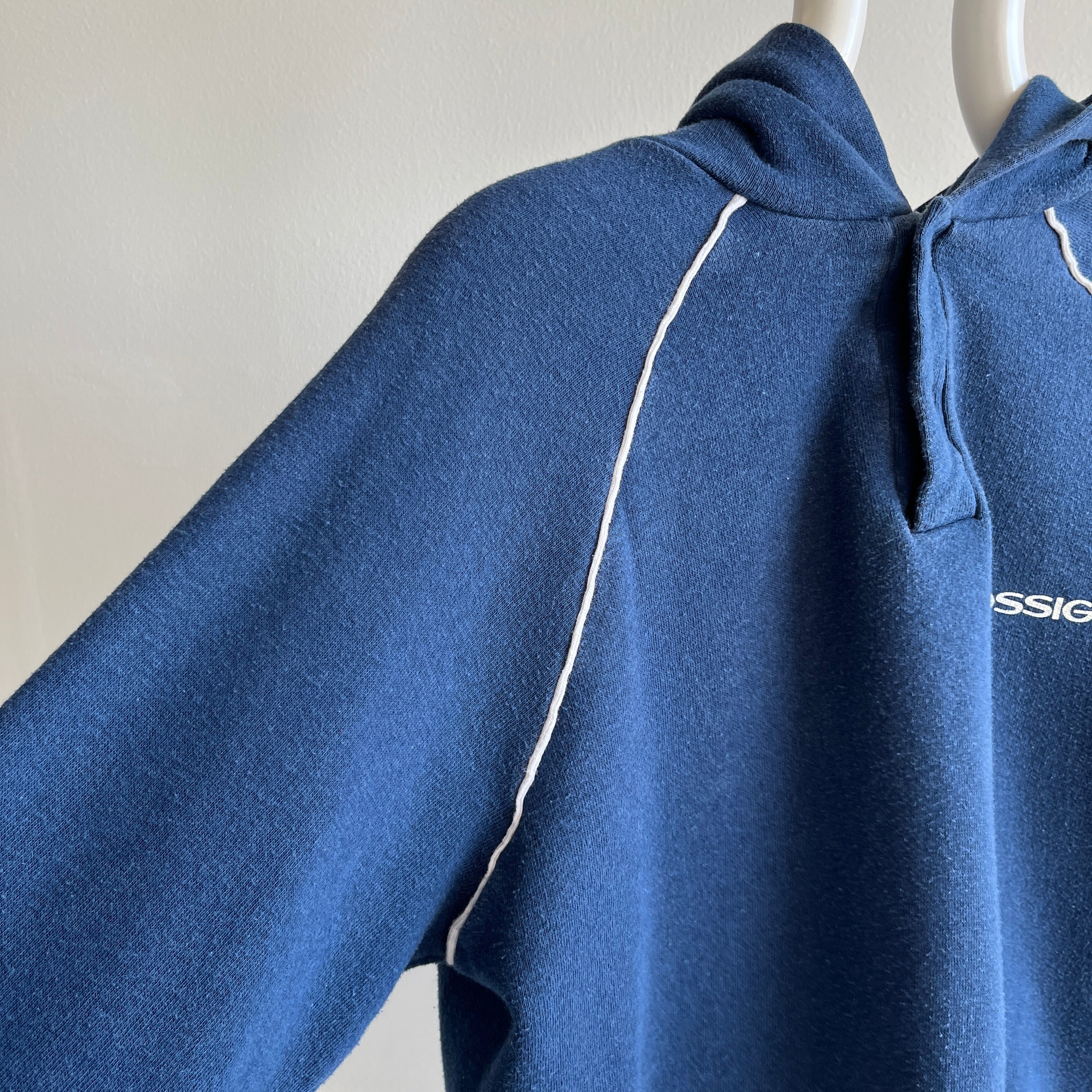 1970/80s Rossignol Ski Henley Hoodie - Oh My!