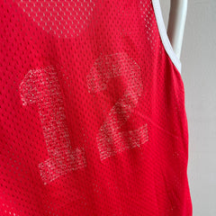 1970s Nylon Mesh Tank Top No. 12 on The Backside