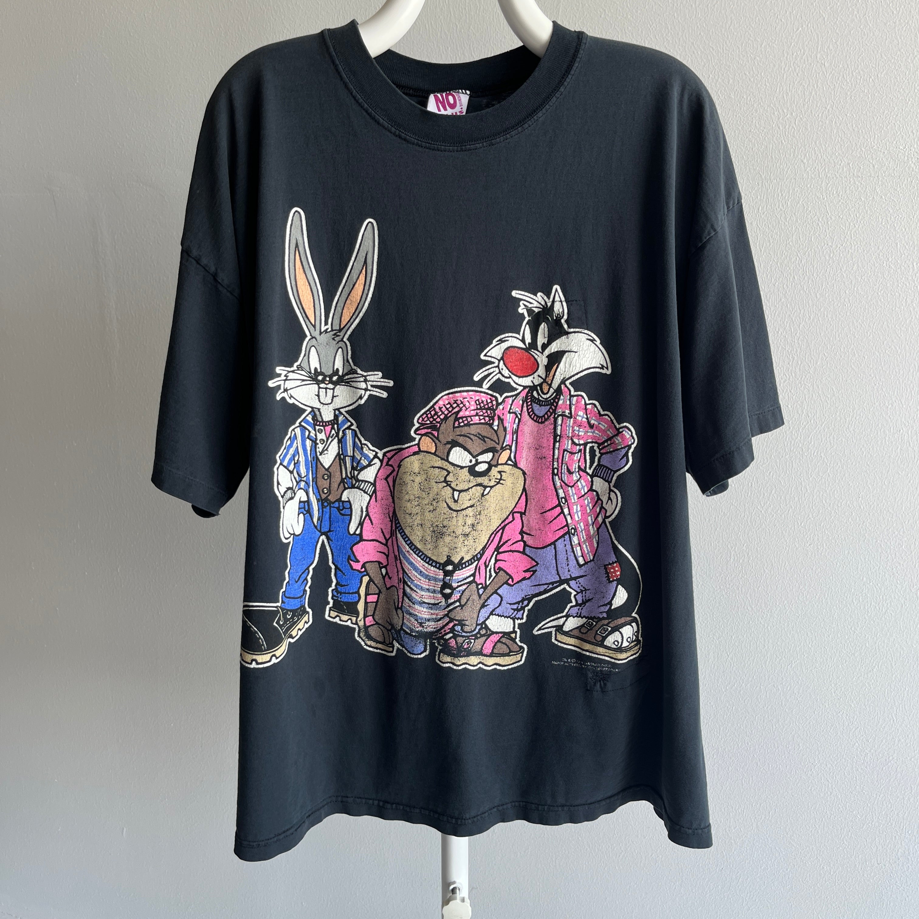 1990s Buggs Bunny, Taz(manian) Devil and Sylvester Warner Bros Mended Epic T-Shirt