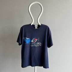 2000s Jeff Gordon Dupont Nascar Front and Back Cotton T-Shirt