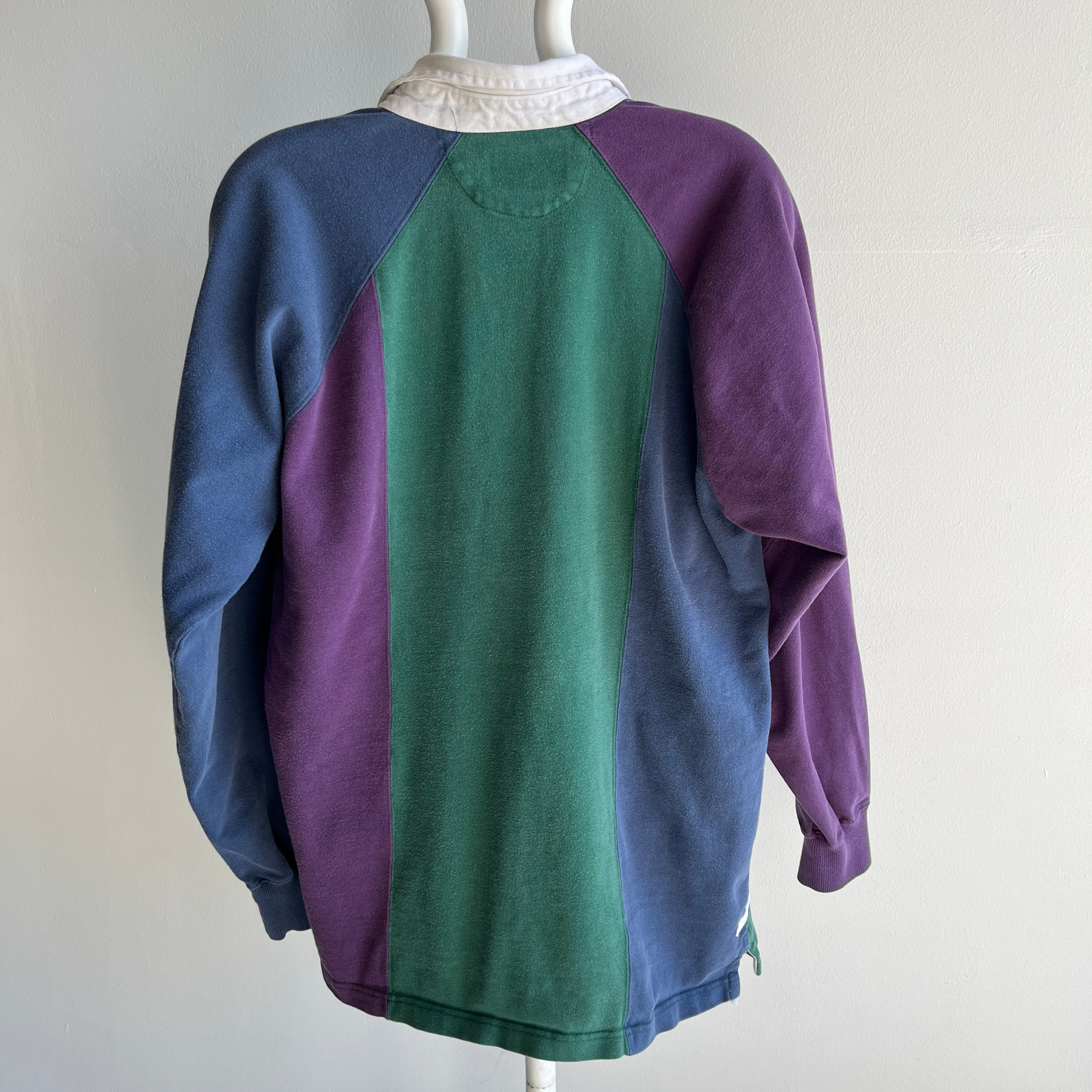 1990s Britches Brand Color Block Rugby Shirt