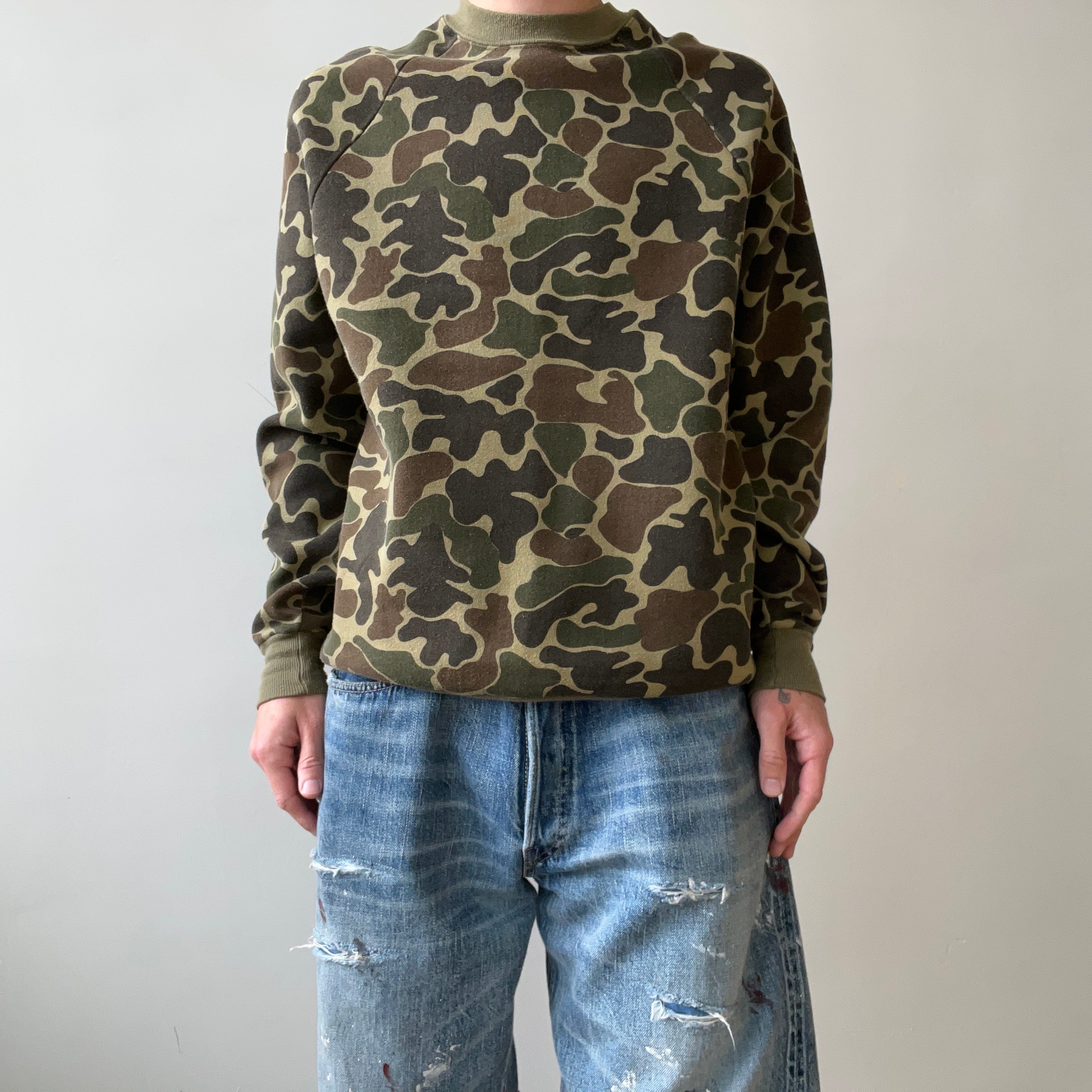1970s/80s Camo Raglan Sweatshirt