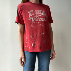 19890s Super Paint Stained and Thin Phil Deckard for Mayor T-Shirt