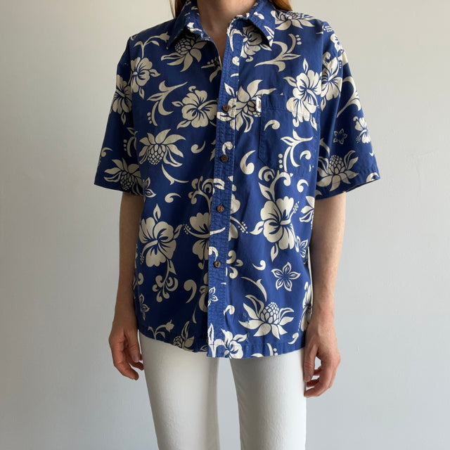 1980/1990s Fiji Made South Pacific Cotton Button Up Shirt