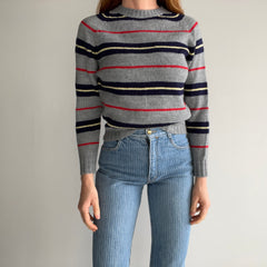 1980s Acrylic Striped Sweater