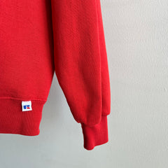 1980s Paint Stained Single V Red Sweatshirt by Jerzees