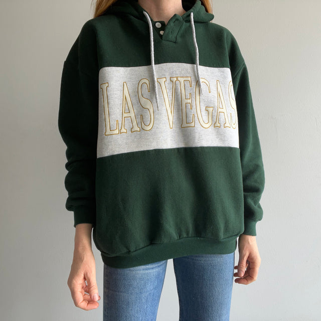 1980/90s Las Vegas Color Block Hoodie