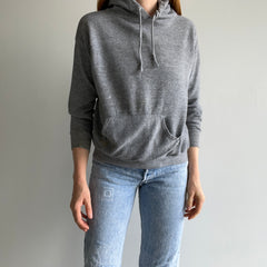 1970/80s Kings Road Smaller Rust Stained Pull Over Gray Hoodie