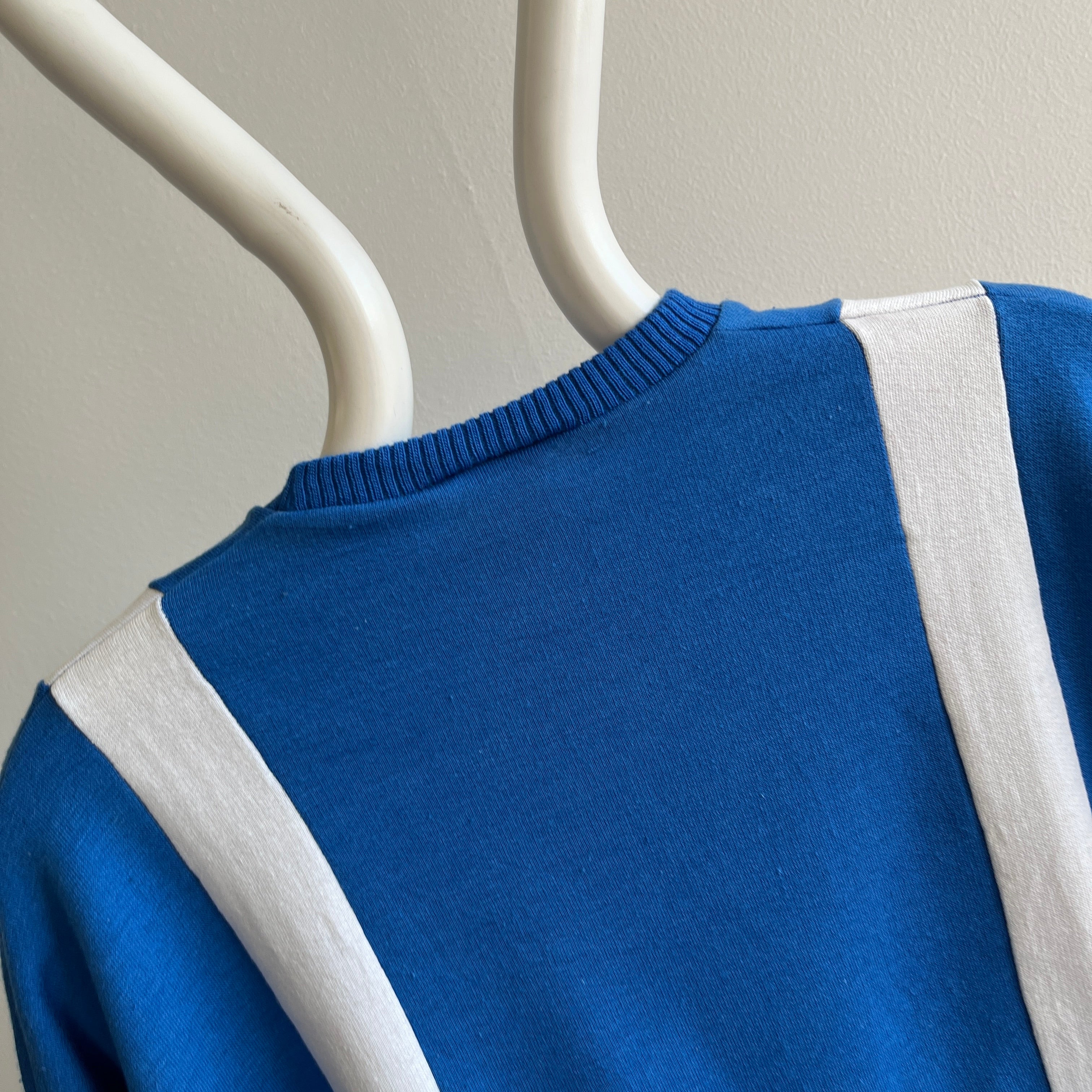 1970s Mod Color Block Sweatshirt - Made in France