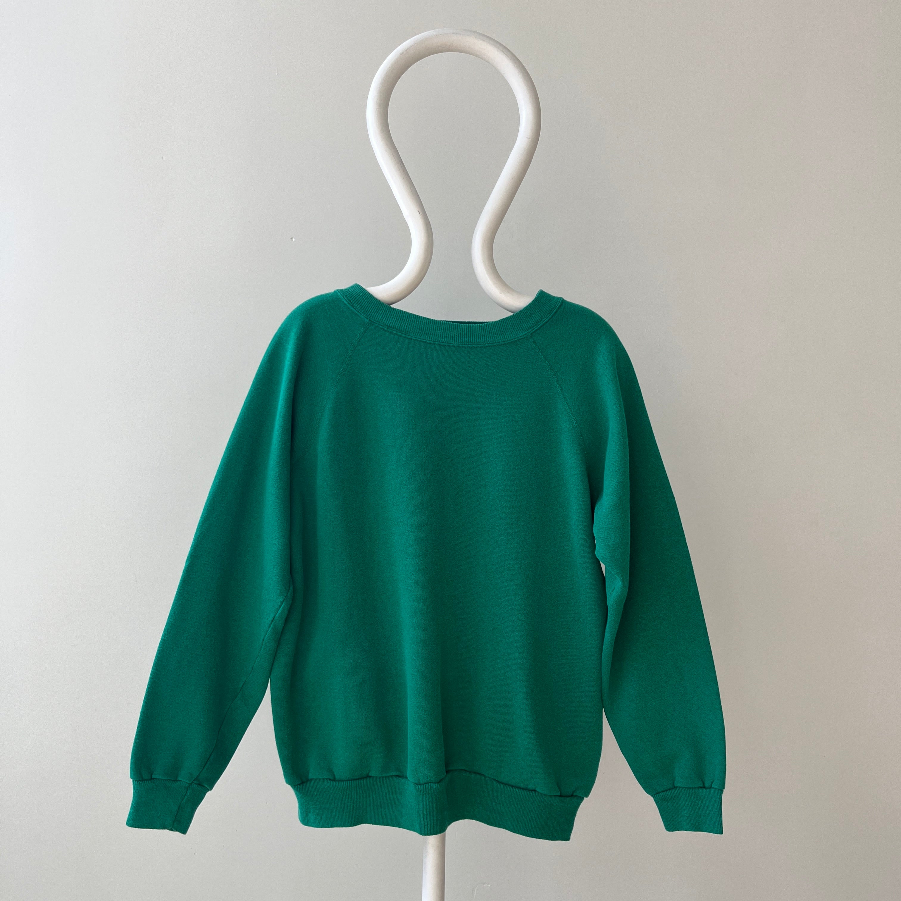 1980s Blank Green Sweatshirt
