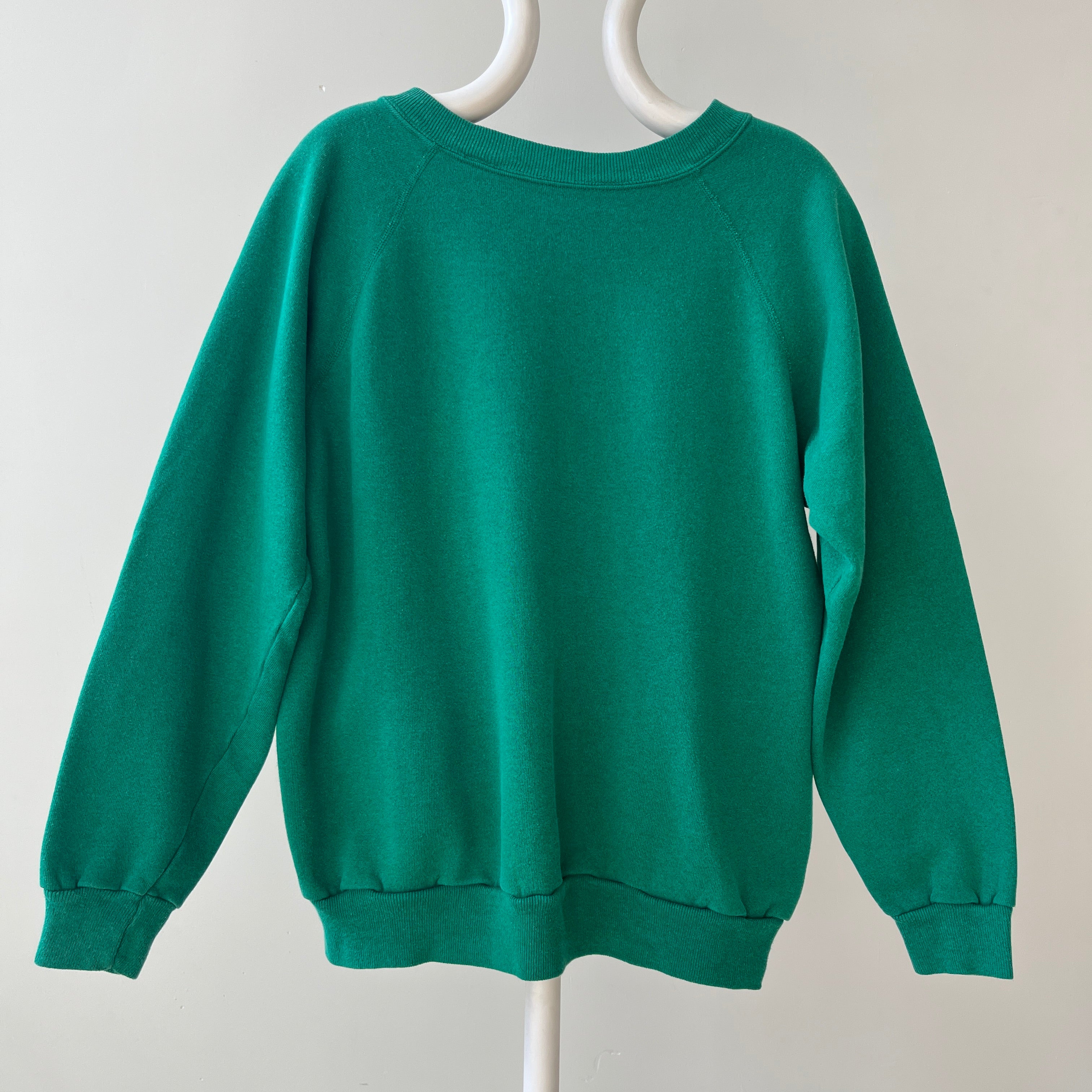 1980s Blank Green Sweatshirt