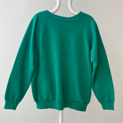 1980s Blank Green Sweatshirt
