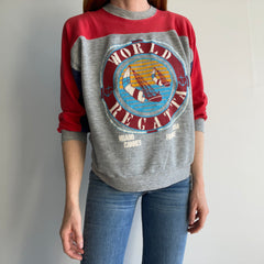 1980s World Regatta Lightweight Thin and Slouchy Color Block Sweatshirt