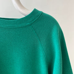 1980s Blank Green Sweatshirt