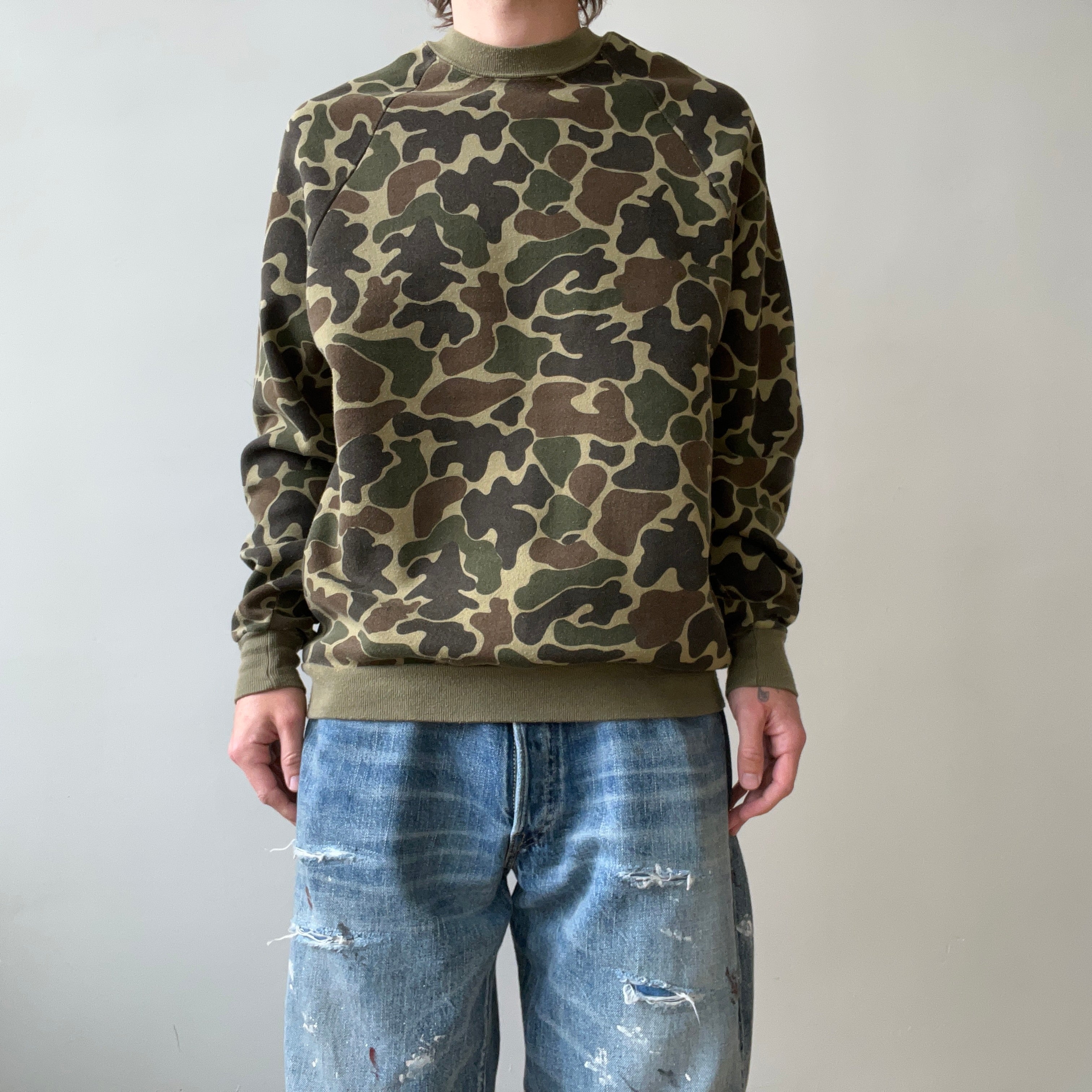 1970s/80s Camo Raglan Sweatshirt