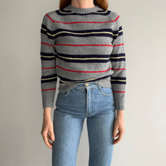 1980s Acrylic Striped Sweater