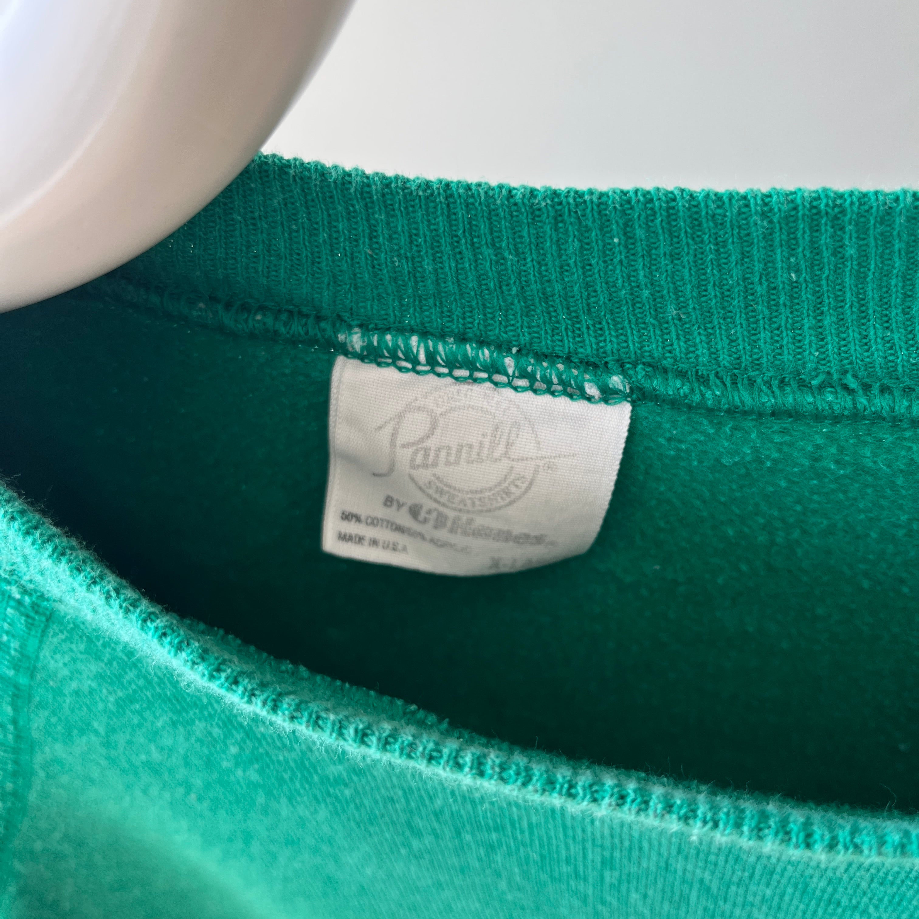 1980s Blank Green Sweatshirt